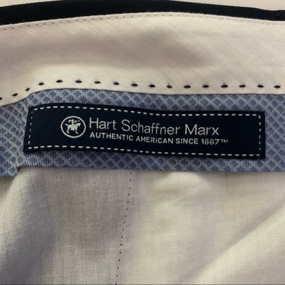 HART SCHAFFNER MARX Dark Gray Wool‎ Trouser Pants - Picture 8 of 10